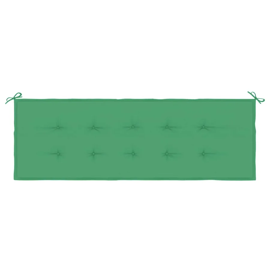 Coussin de banc de jardin vert 150x50x3 cm tissu oxford - 4