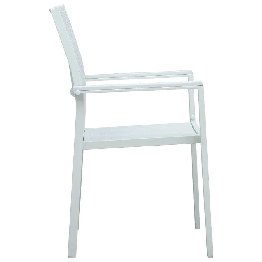 Ensemble à manger de jardin 5 pcs Blanc - 6