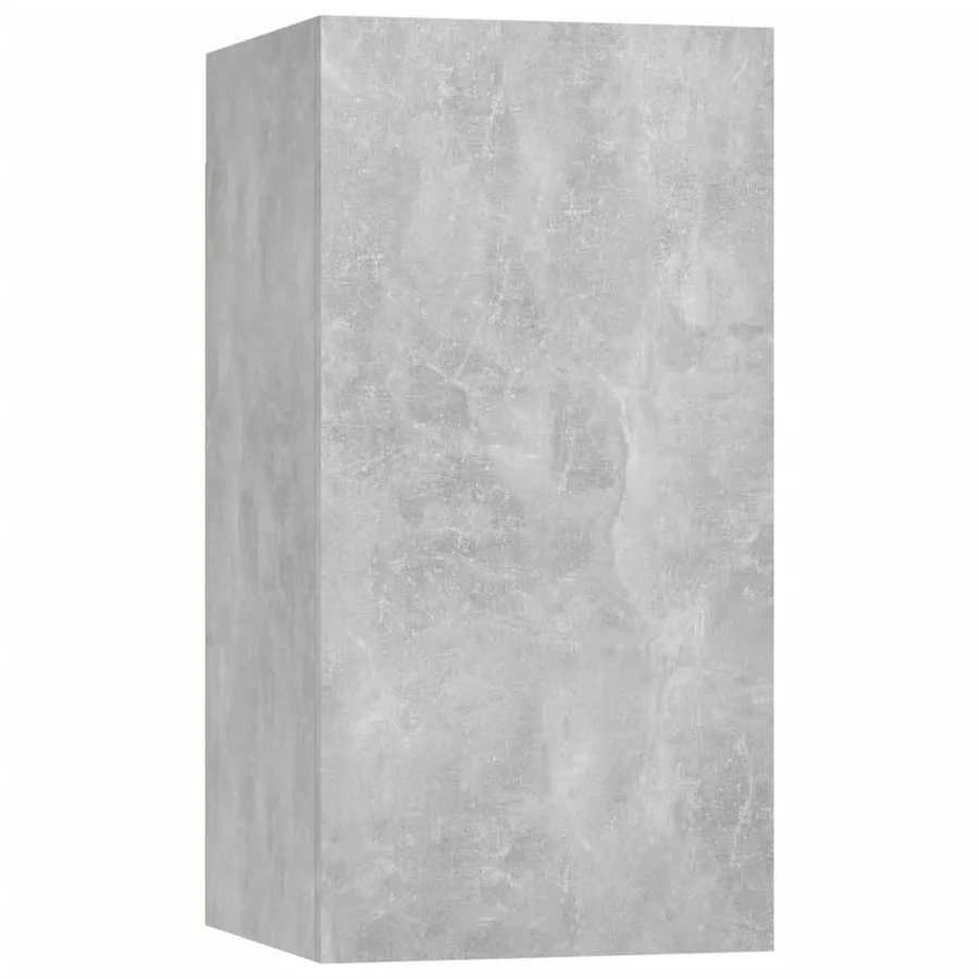 Ensemble de meubles TV 6 pcs Gris béton Bois d'ingénierie - 4