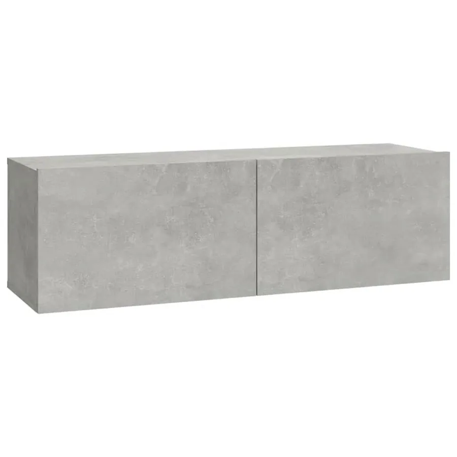 Ensemble de meubles TV 6 pcs Gris béton Bois d'ingénierie - 6
