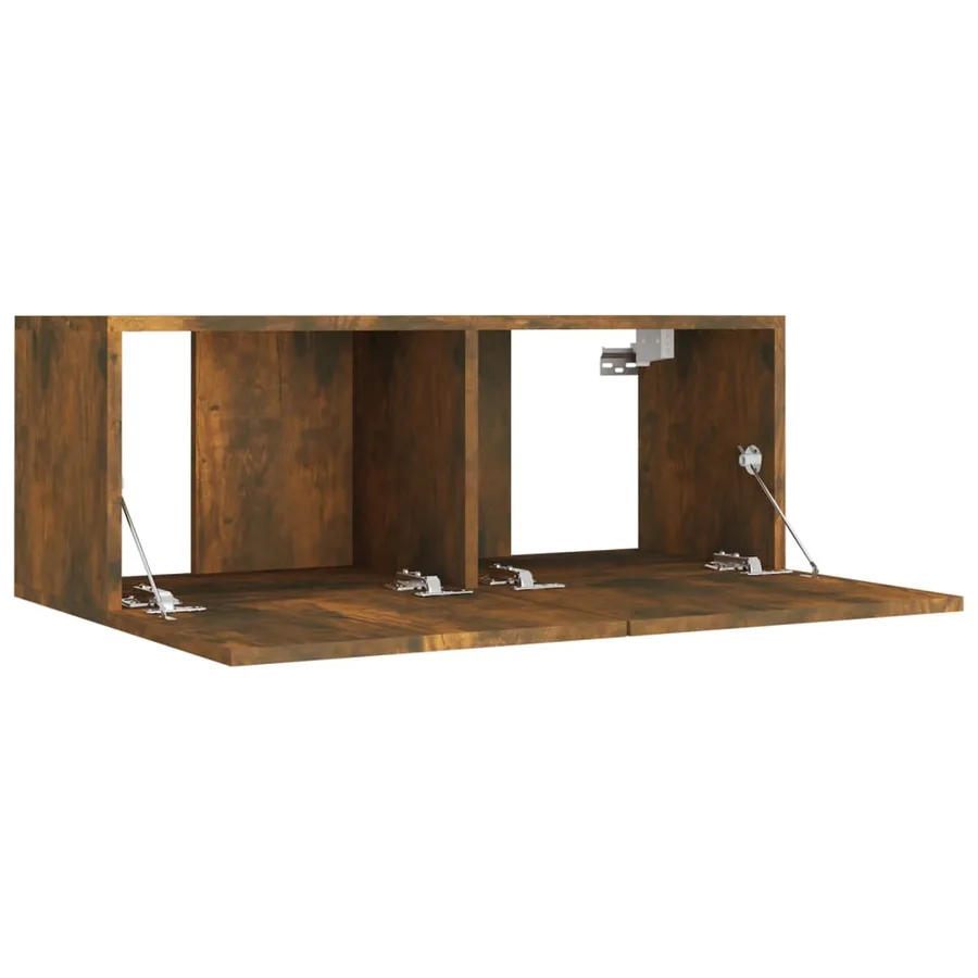 Ensemble de meubles TV 4 pcs Chêne fumé Bois d'ingénierie - 6