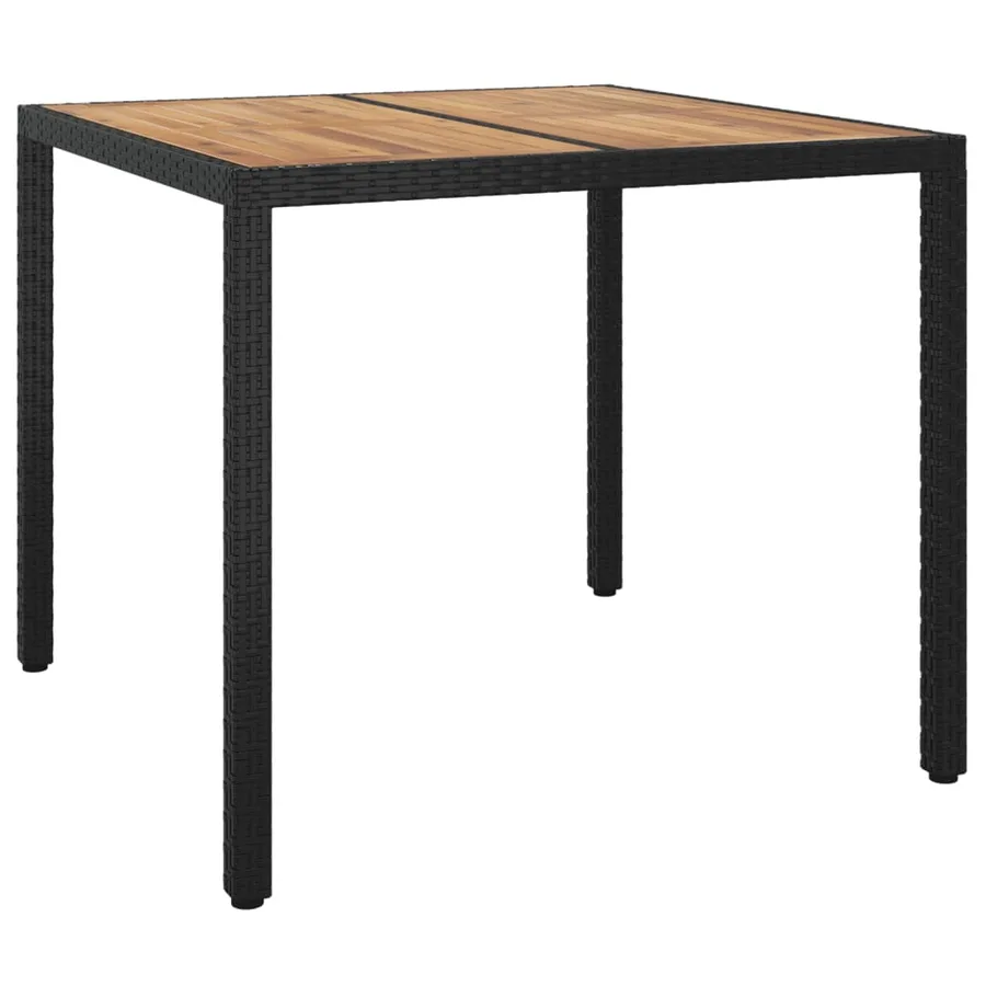Ensemble à manger de jardin avec coussins 3 pcs Noir - 6