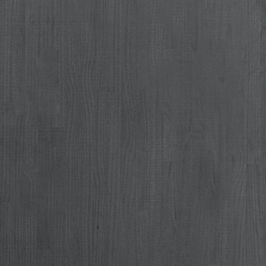 Bibliothèque à 3 niveaux Gris 80x30x105 cm Bois de pin massif - 7