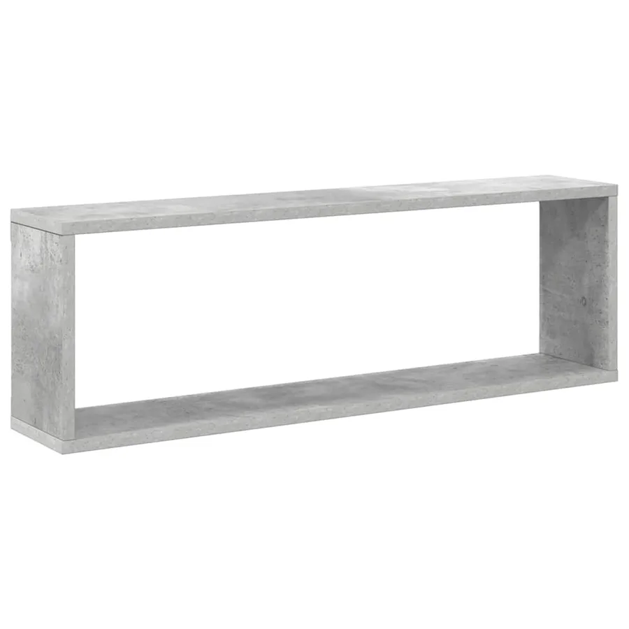 Étagères cube murales 2 pcs gris béton bois d'ingénierie - 5
