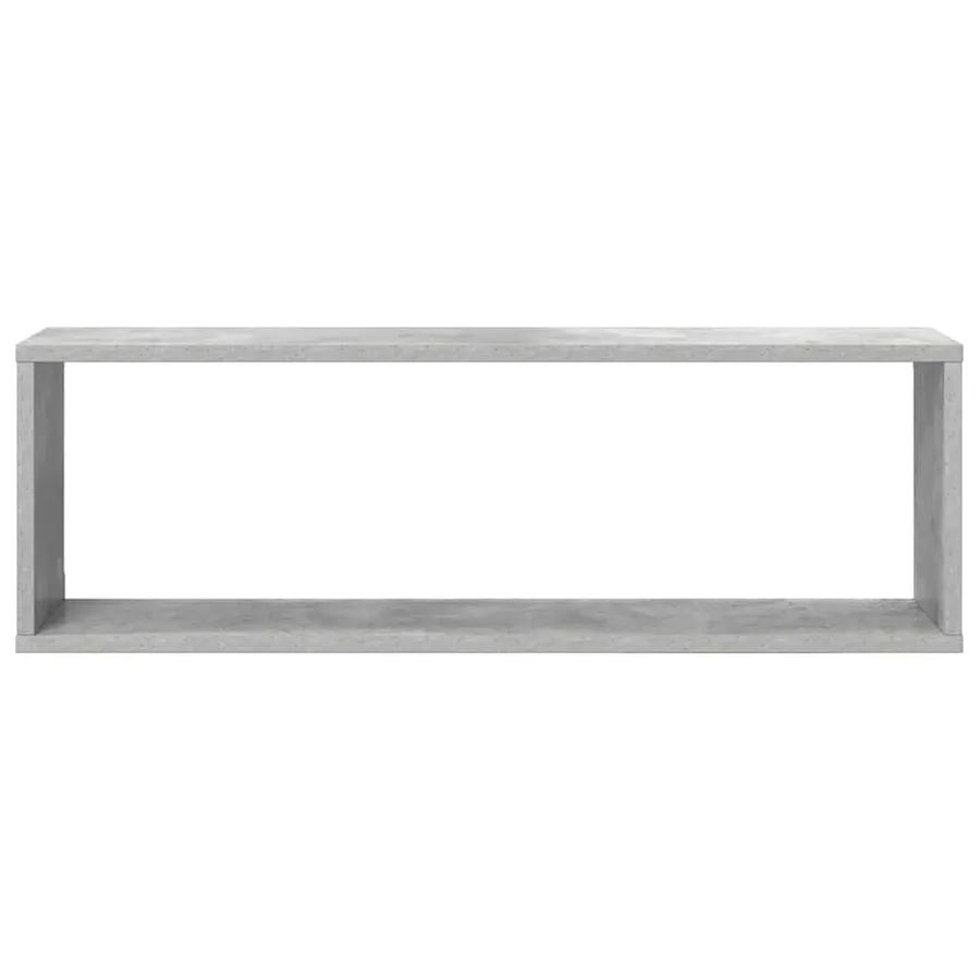 Étagères cube murales 2 pcs gris béton bois d'ingénierie - 6