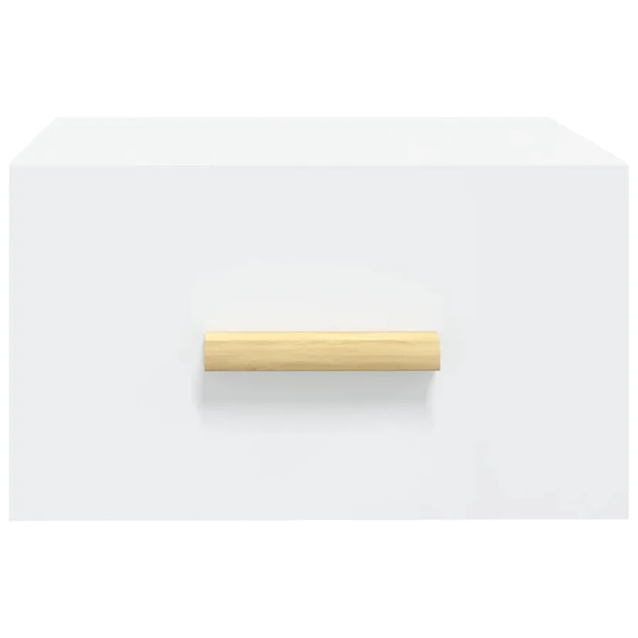 Table de chevet murale blanc 35x35x20 cm - 4