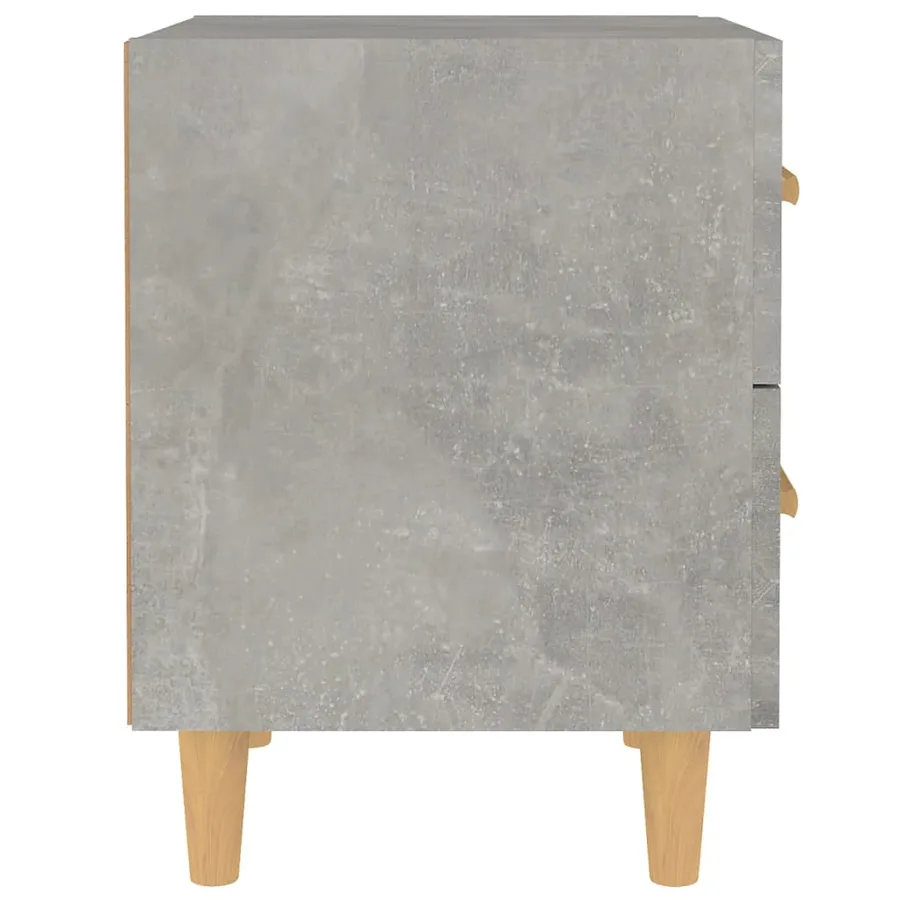 Tables de chevet 2 pcs Gris béton 40x35x47,5 cm - 4