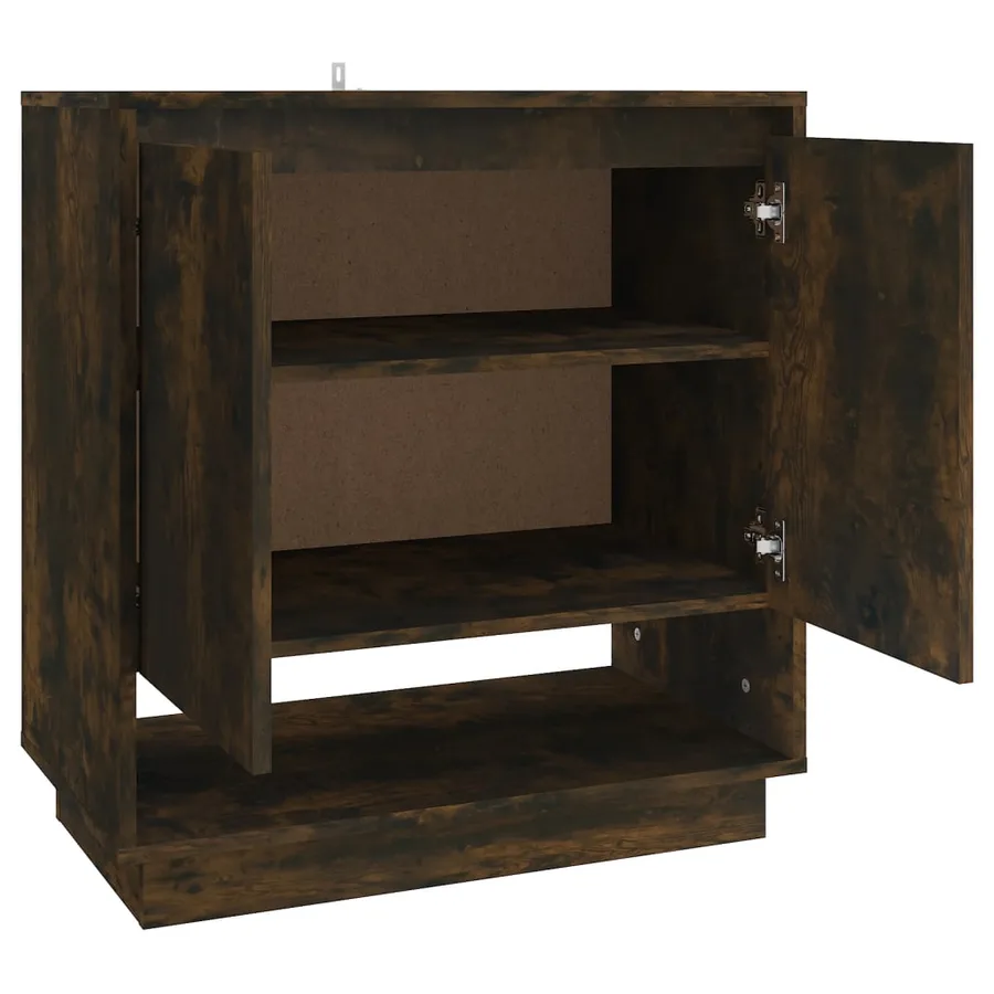Buffet Chêne fumé 70x41x75 cm Bois d'ingénierie - 5
