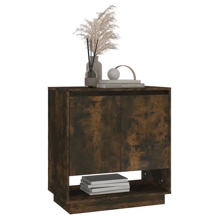 Buffet Chêne fumé 70x41x75 cm Bois d'ingénierie - 6