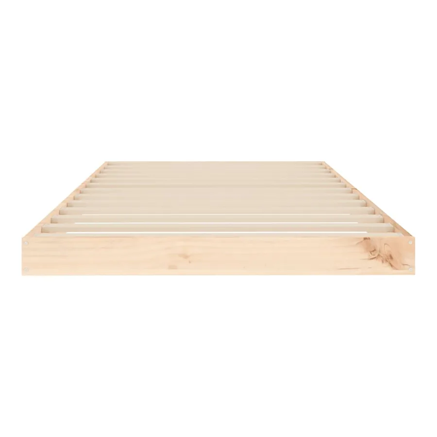 Cadre de lit sans matelas 90x190 cm bois de pin massif - 5
