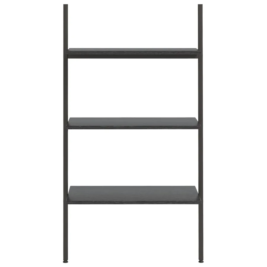 Étagère inclinée à 3 niveaux Noir 64x34x116 cm - 3