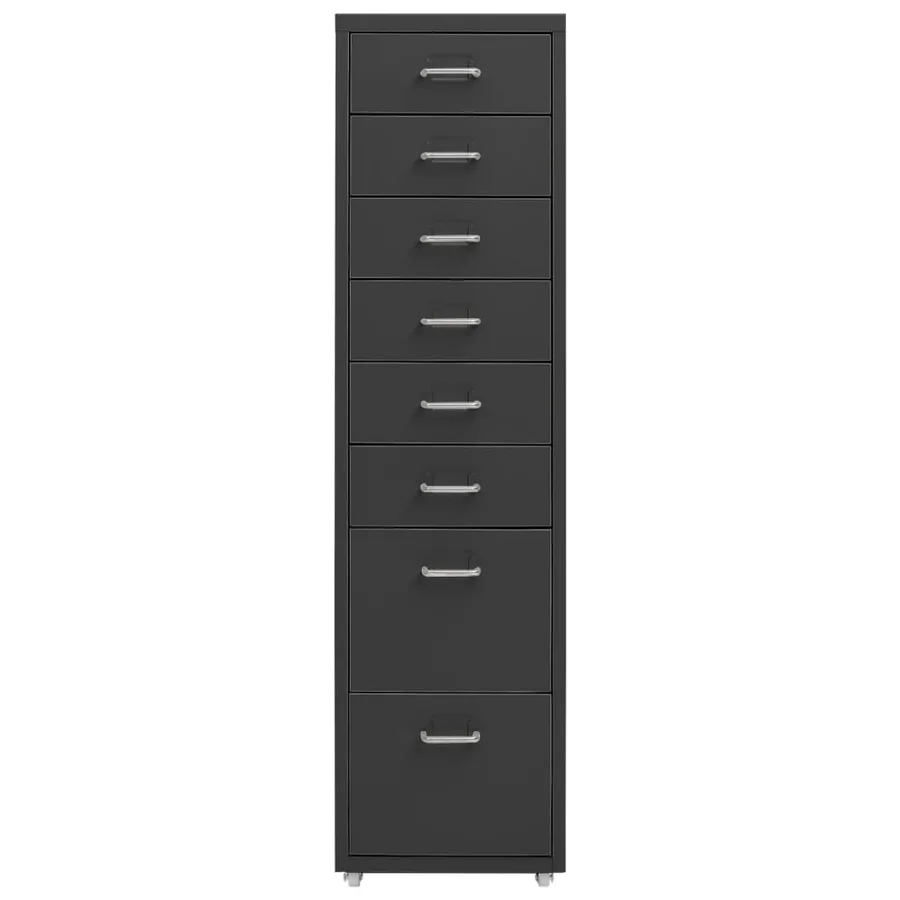 Classeur mobile Anthracite 28x41x109 cm Métal - 2