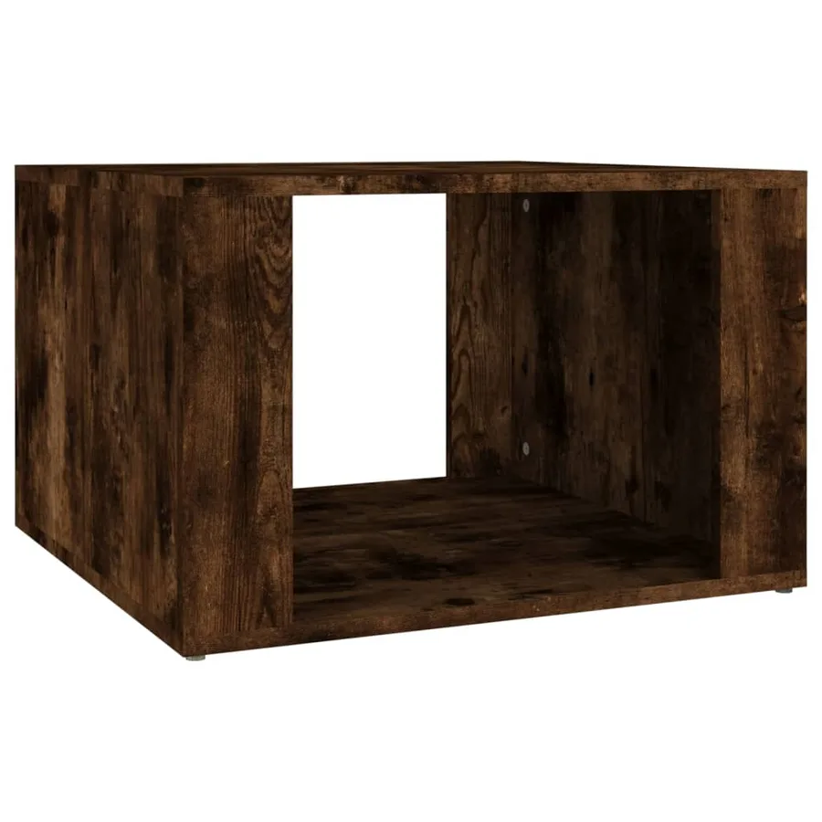 Table de chevet Chêne fumé 57x55x36 cm Bois d'ingénierie - 2