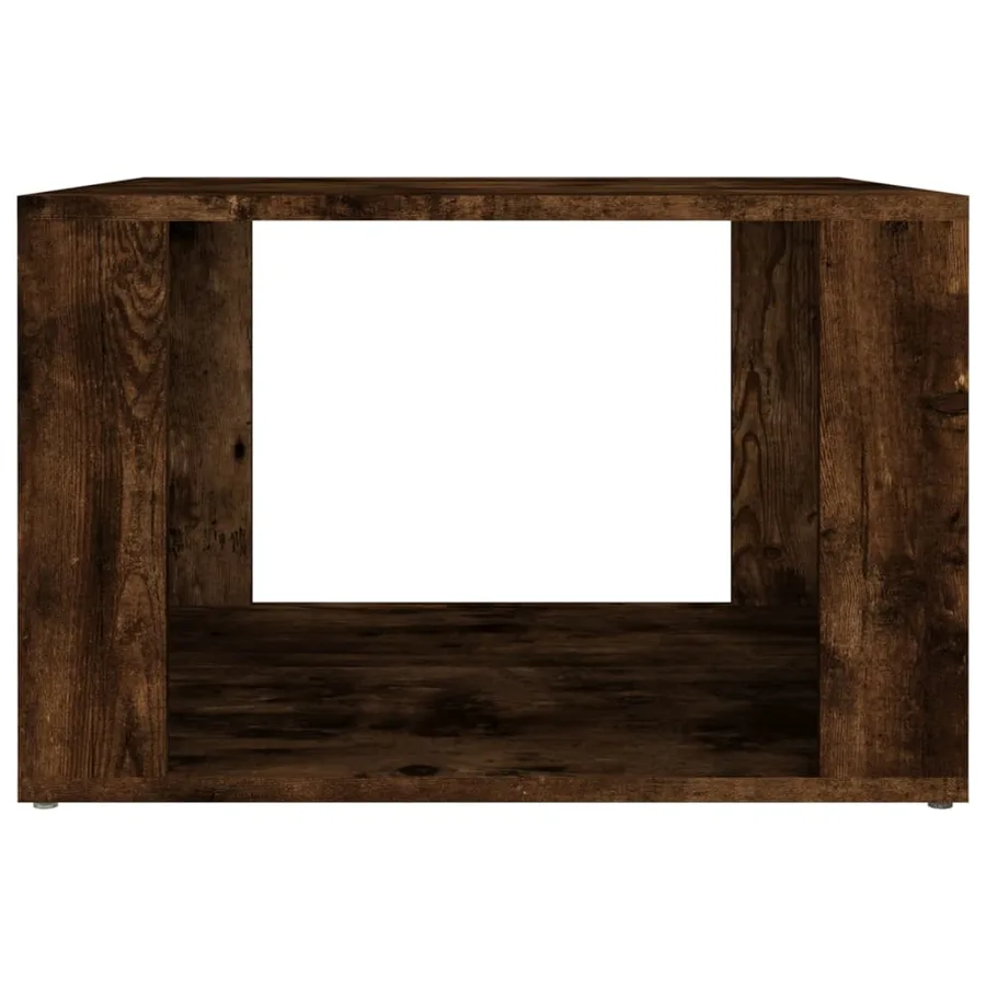 Table de chevet Chêne fumé 57x55x36 cm Bois d'ingénierie - 5