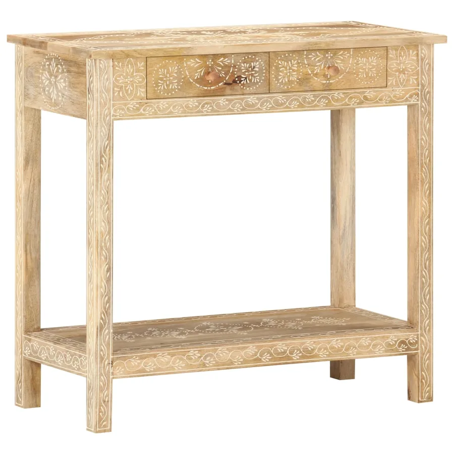 Table console 80x35x74 cm Bois de manguier massif - 10