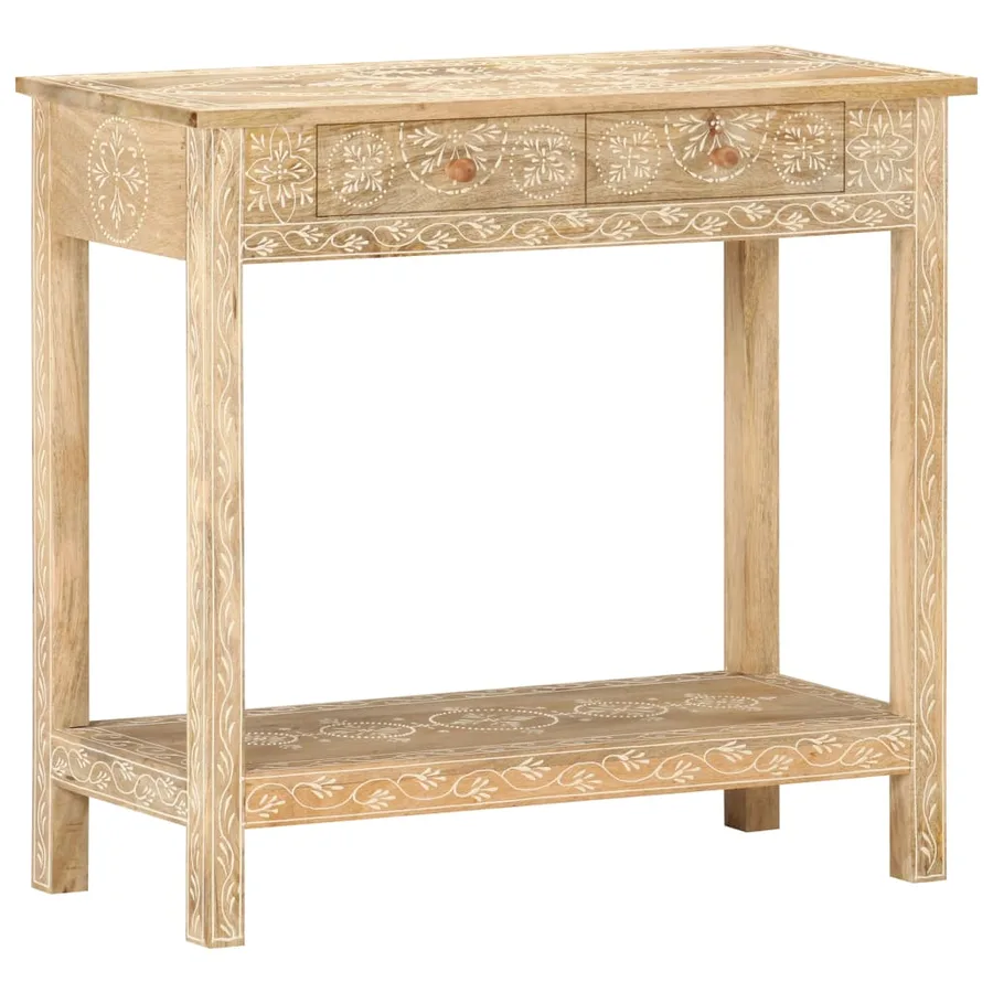 Table console 80x35x74 cm Bois de manguier massif - 11