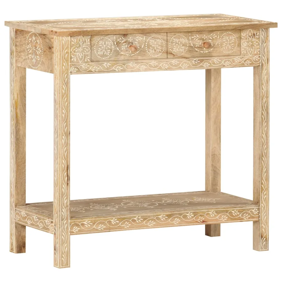 Table console 80x35x74 cm Bois de manguier massif - 12