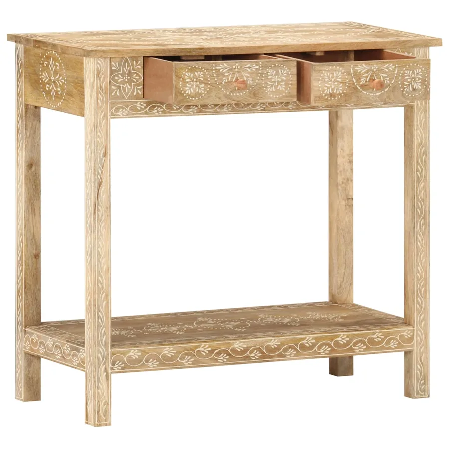 Table console 80x35x74 cm Bois de manguier massif - 3
