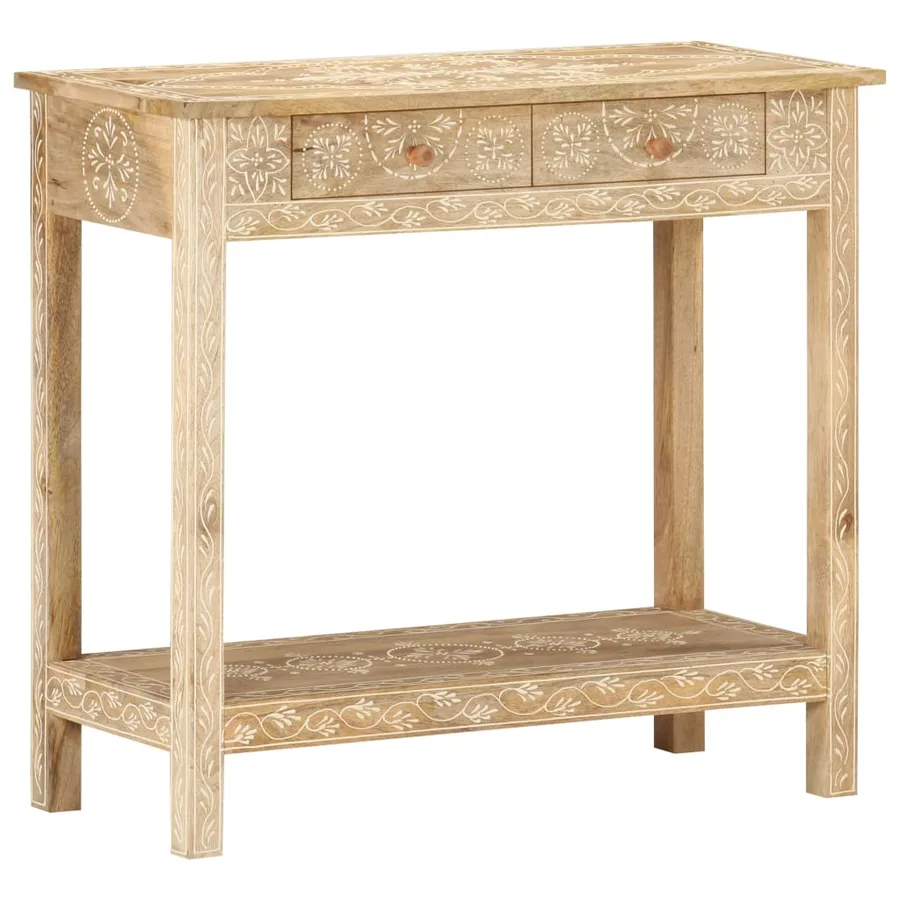 Table console 80x35x74 cm Bois de manguier massif - 9