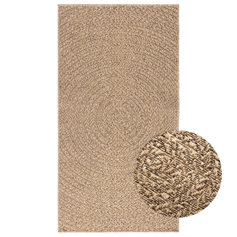 Tapis ZIZUR 80x150 cm aspect de jute intérieur et extérieur