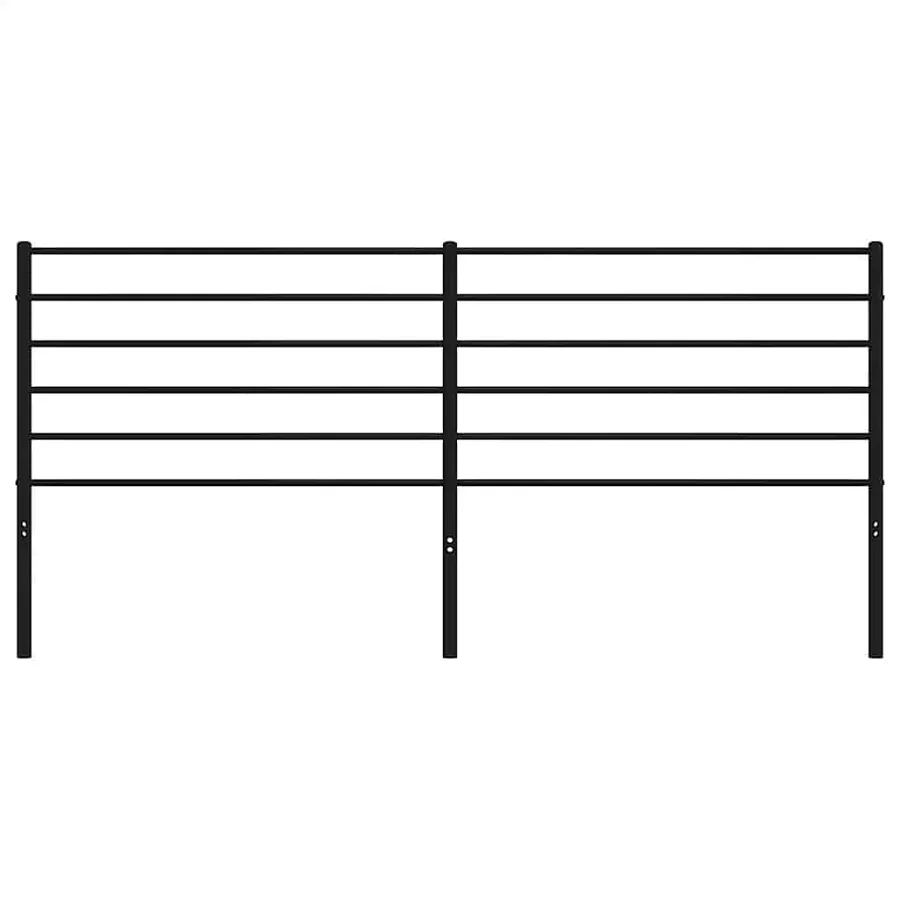 Tête de lit de remplacement métal noir 193 cm - 4
