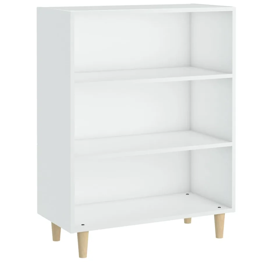 Buffet Blanc 69,5x32,5x90 cm Bois d'ingénierie - 2