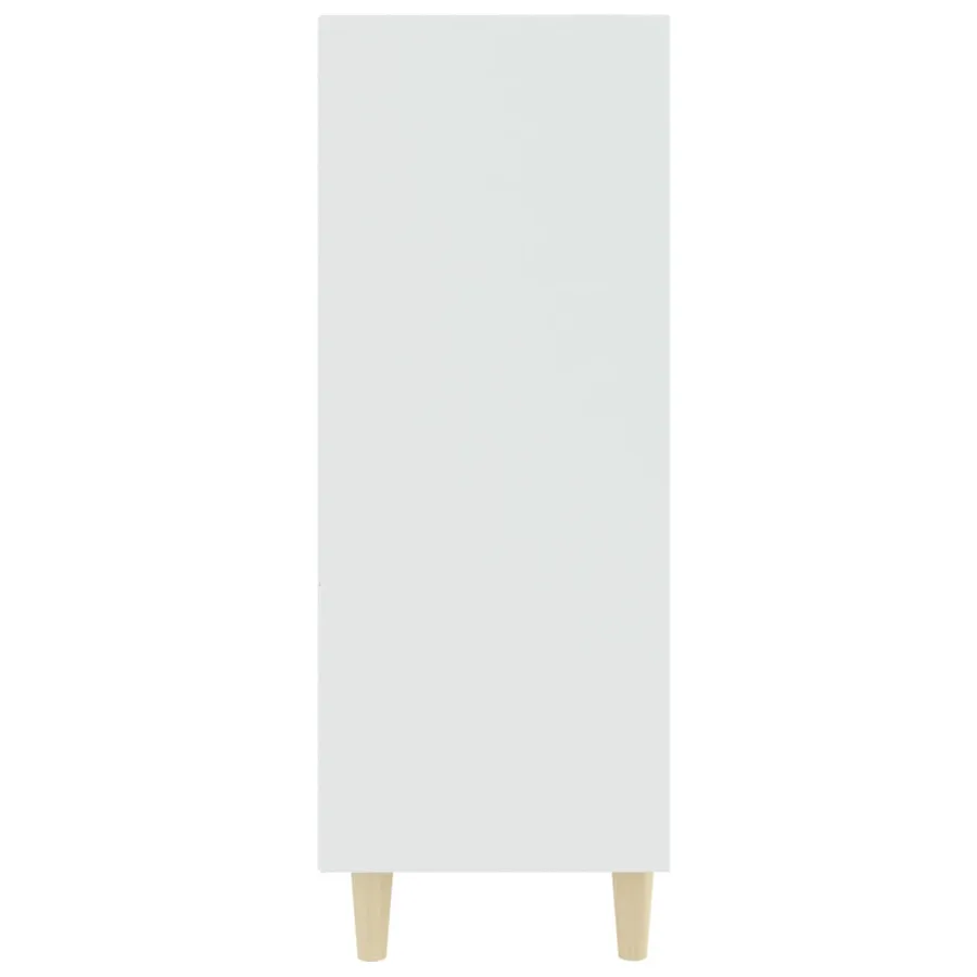 Buffet Blanc 69,5x32,5x90 cm Bois d'ingénierie - 4