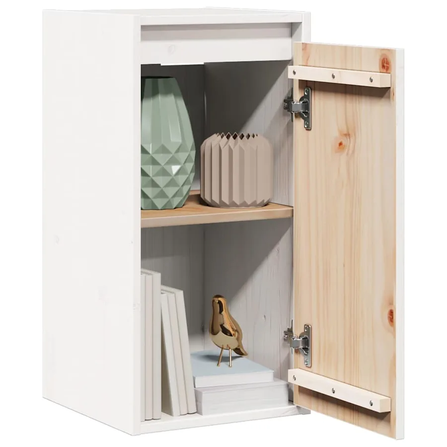 Armoire murale Blanc 30x30x60 cm Bois de pin massif - 3