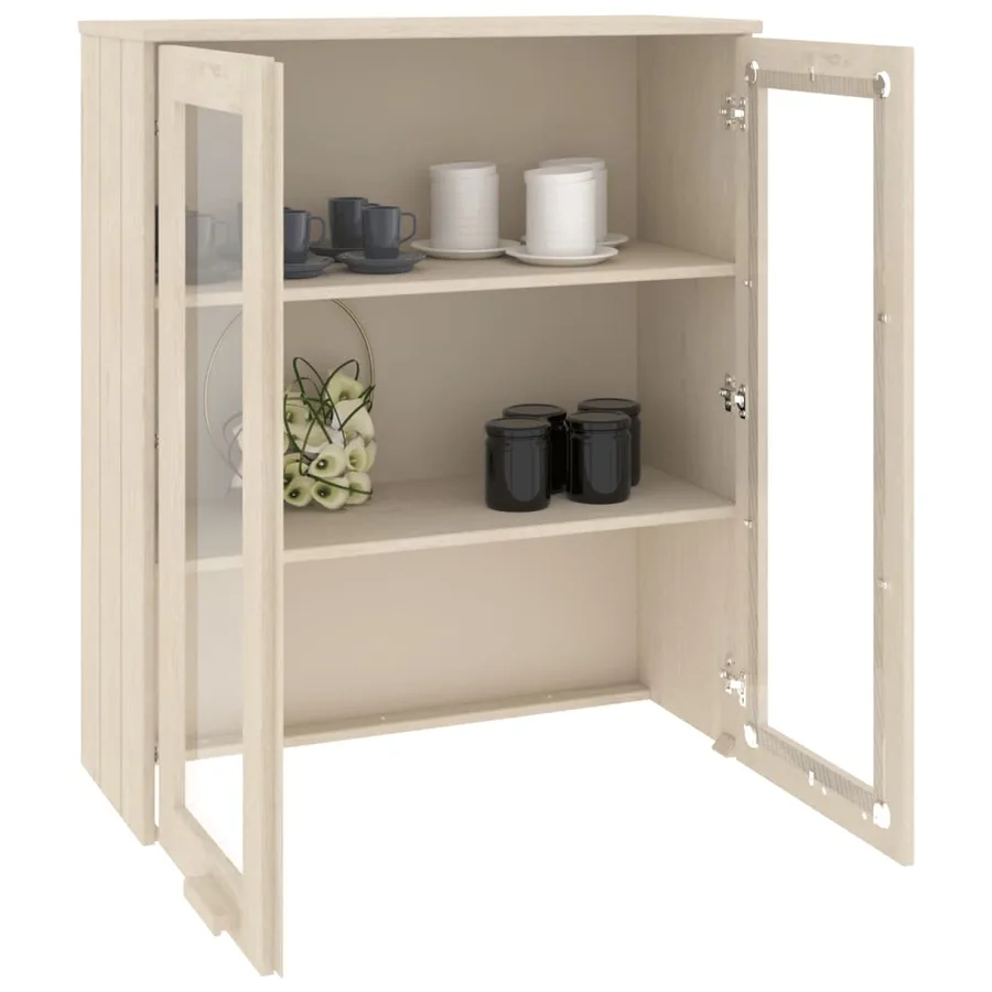 Dessus de buffet HAMAR Marron miel 85x35x100 cm Bois de pin - 7
