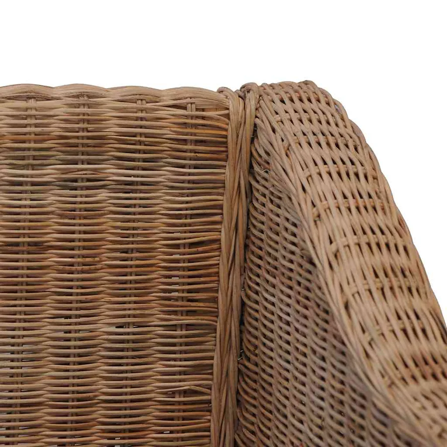Fauteuil avec coussins Rotin naturel - 7