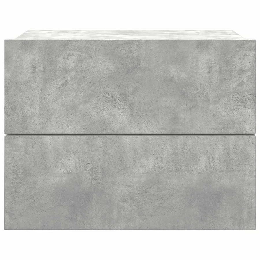 Table de chevet Gris béton 40x30x30 cm Bois ingénierie - 3
