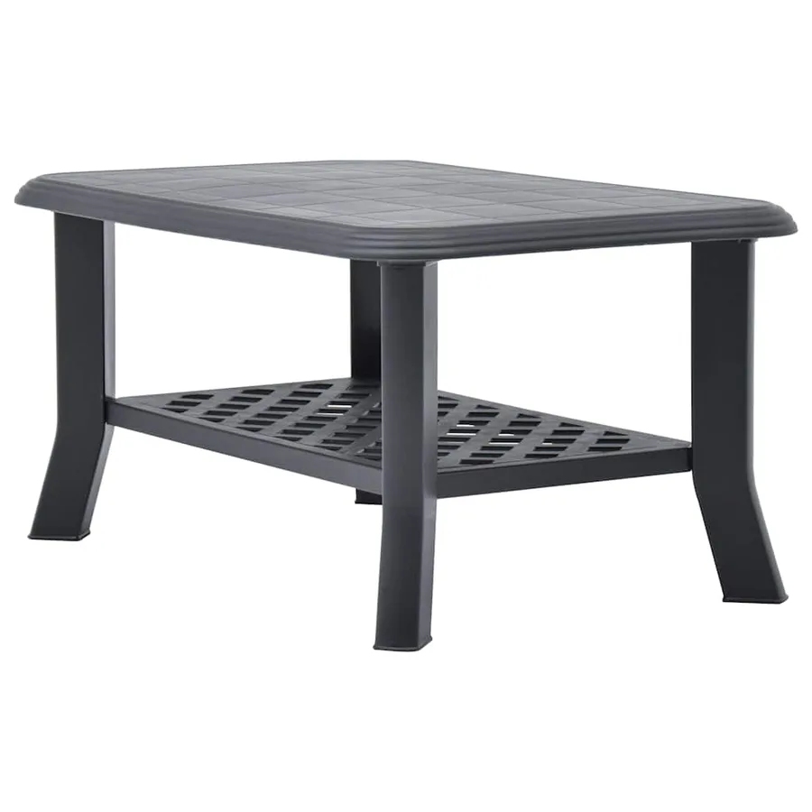 Table basse Anthracite 90x60x46 cm Plastique - 2