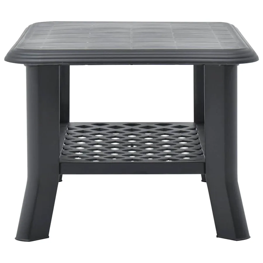 Table basse Anthracite 90x60x46 cm Plastique - 4