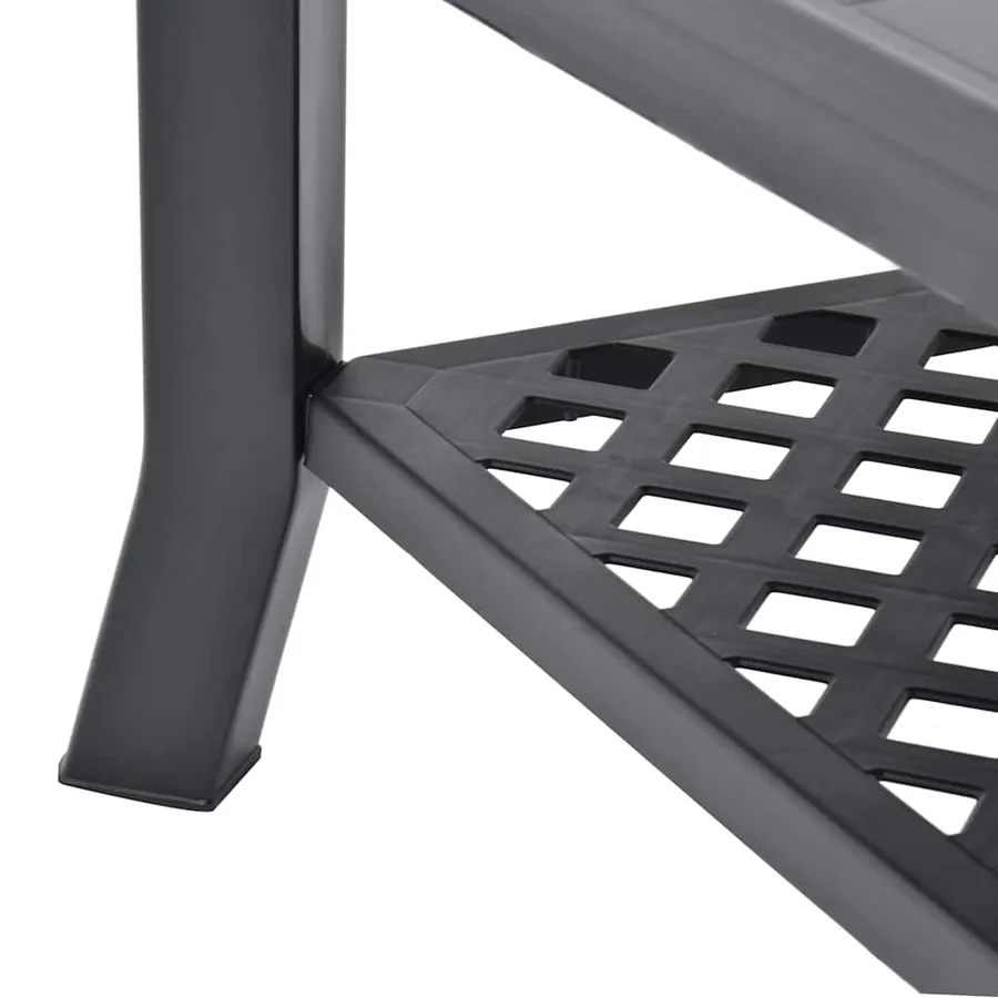 Table basse Anthracite 90x60x46 cm Plastique - 6