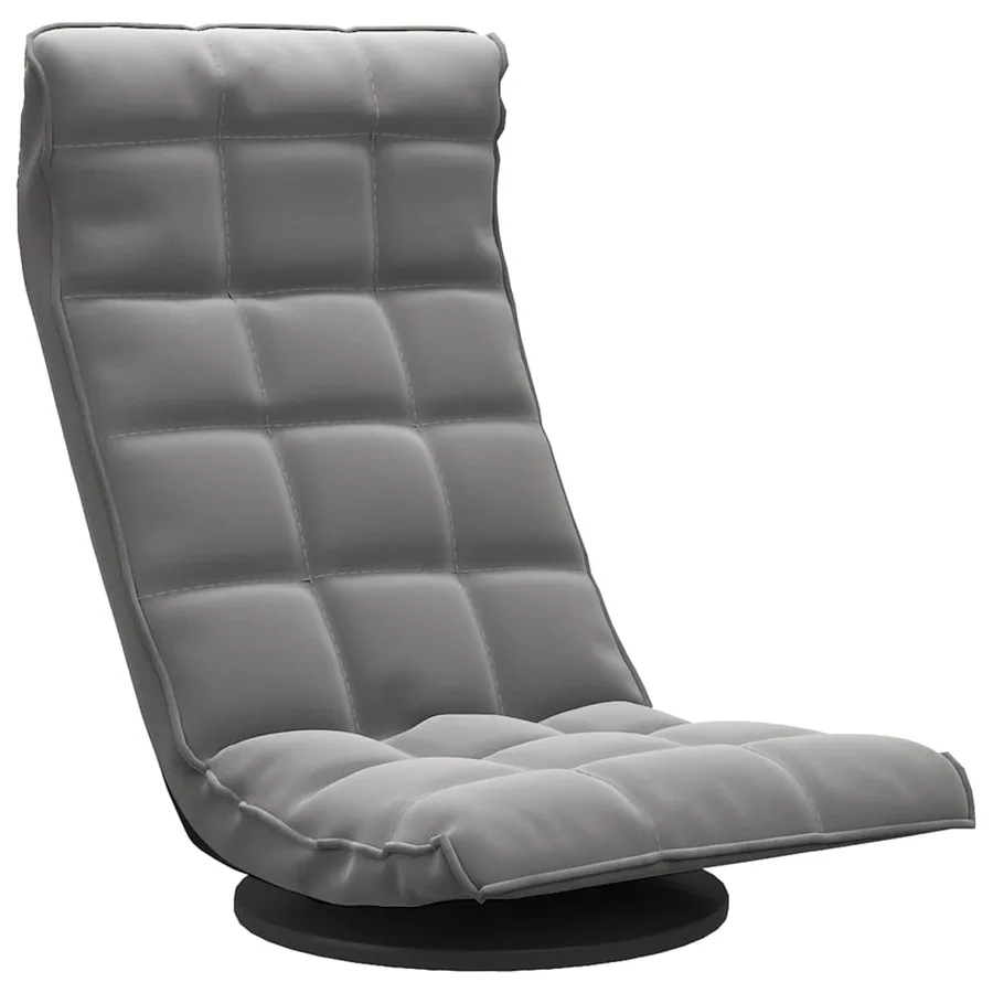 Chaise de sol pivotante Gris foncé Velours - 2