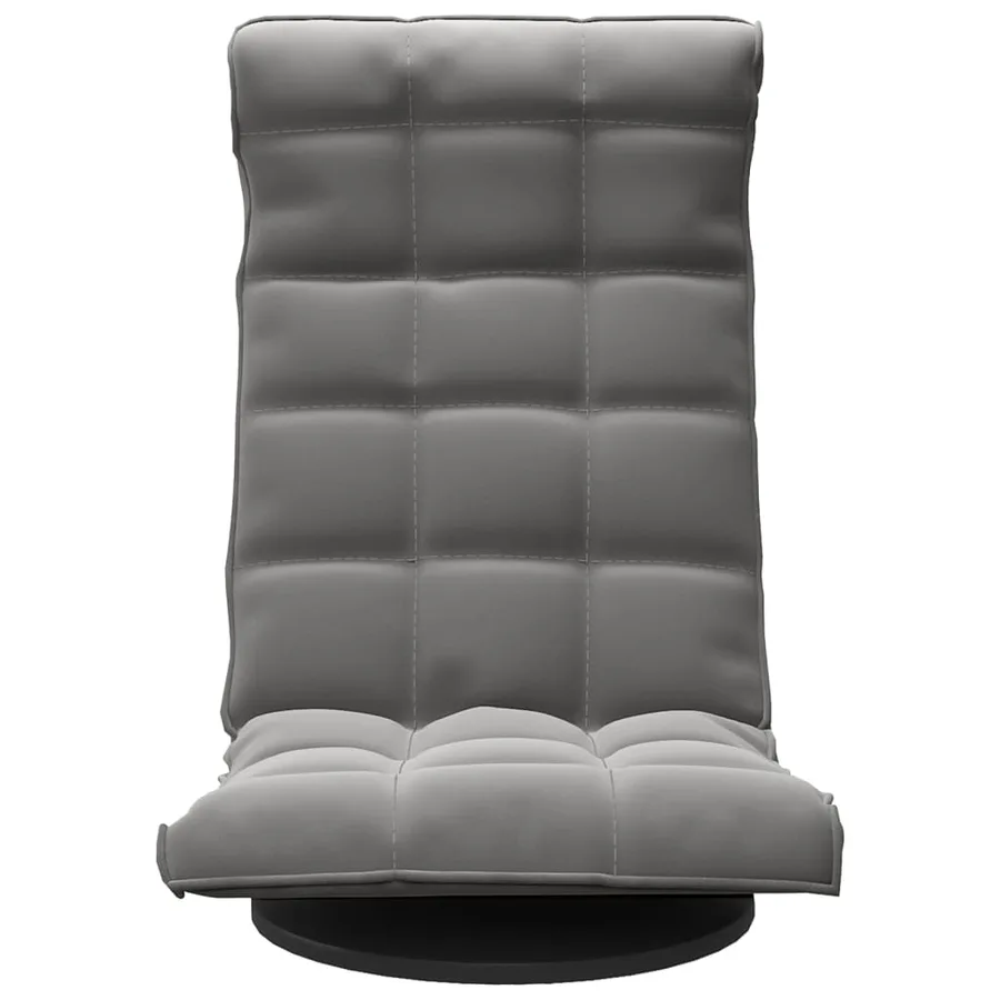Chaise de sol pivotante Gris foncé Velours - 3