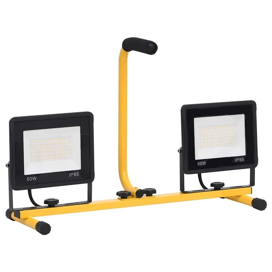 Projecteur à LED avec poignée 2x50 W Blanc chaud - 4