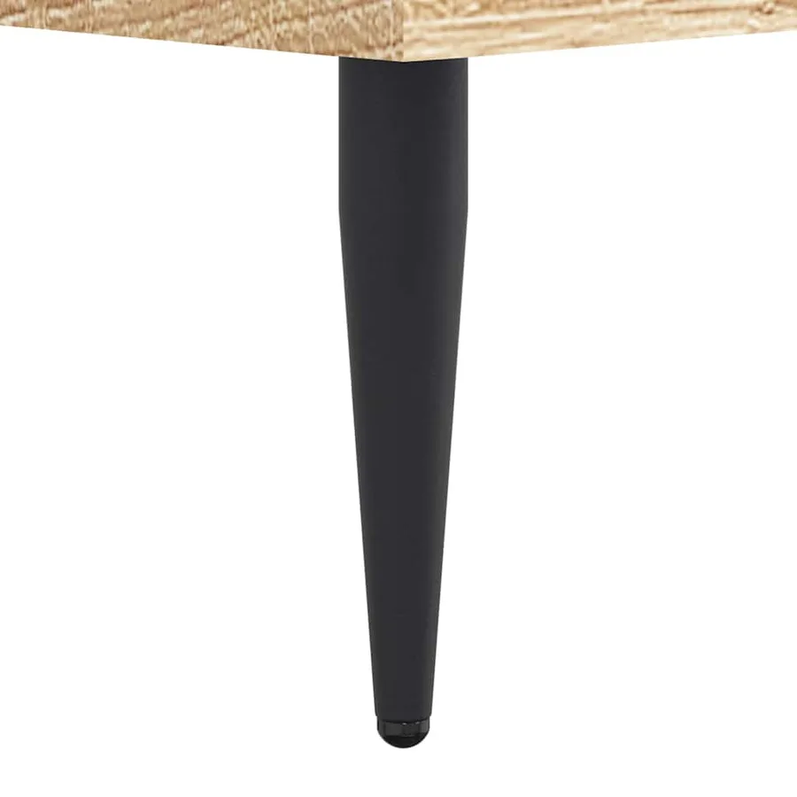Cadre de lit sans matelas chêne sonoma 200x200 cm - 8