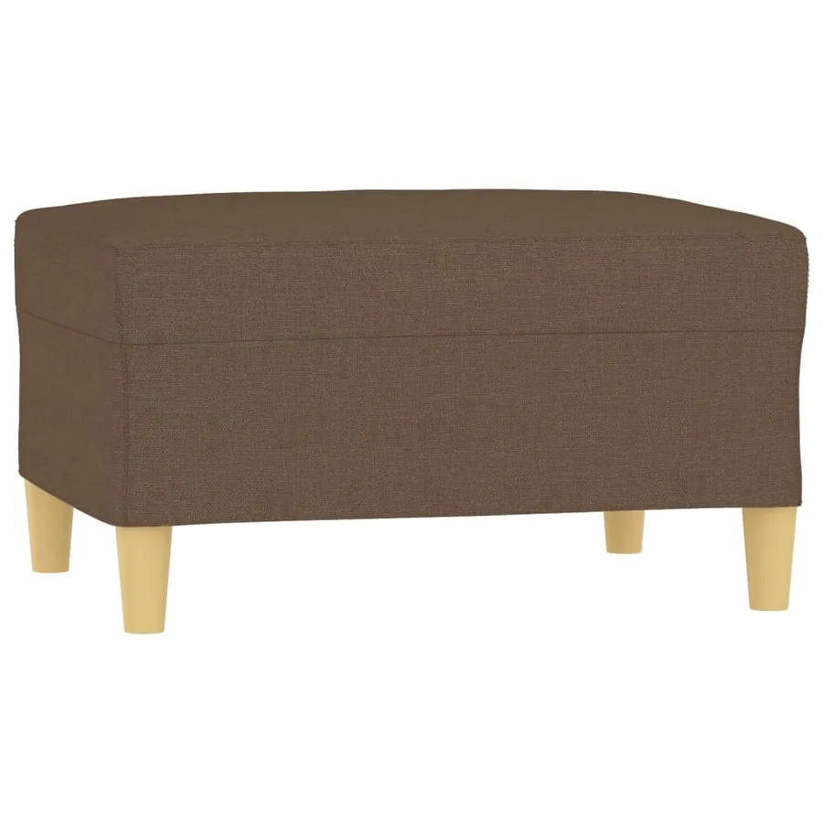 Repose-pied Marron 70x55x41 cm Tissu - 2