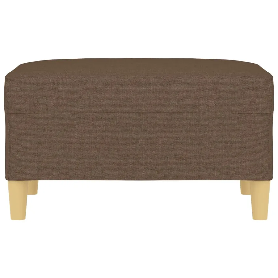 Repose-pied Marron 70x55x41 cm Tissu - 3