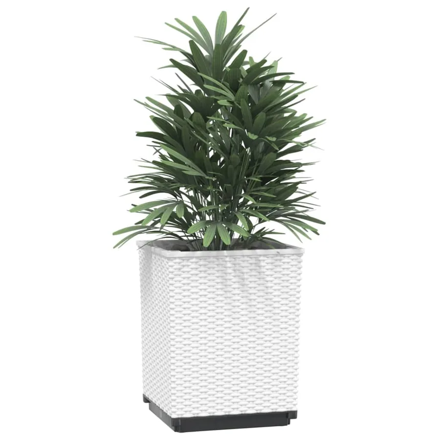 Jardinières 2 pcs blanc 30x30x37 cm polypropylène - 3