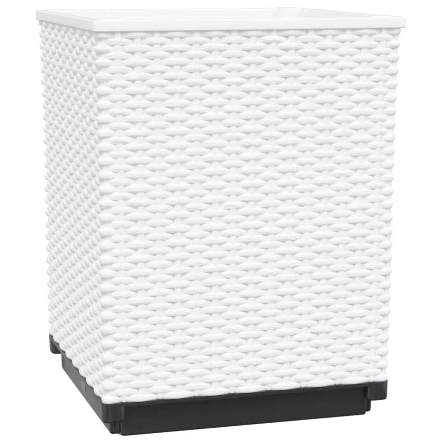Jardinières 2 pcs blanc 30x30x37 cm polypropylène - 4