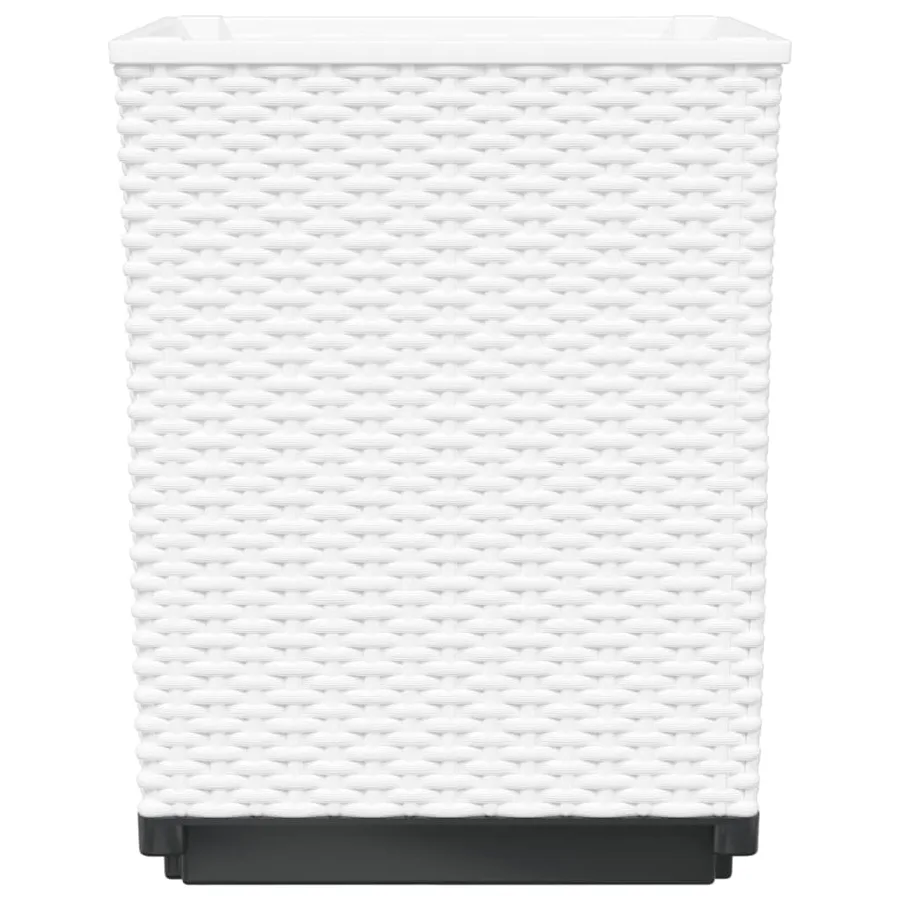 Jardinières 2 pcs blanc 30x30x37 cm polypropylène - 5