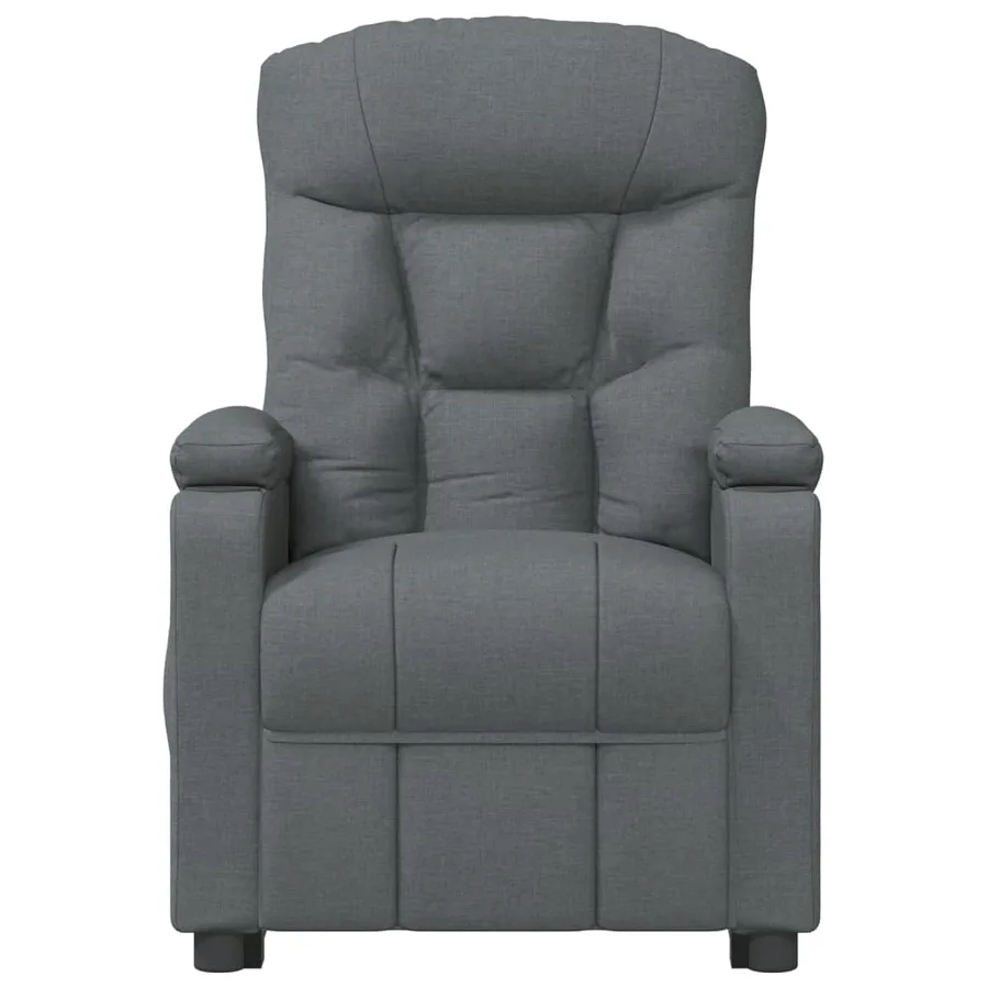 Fauteuil inclinable électrique Gris foncé Tissu - 4