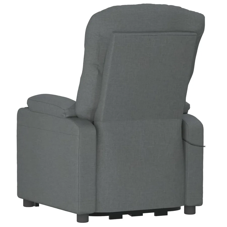 Fauteuil inclinable électrique Gris foncé Tissu - 6