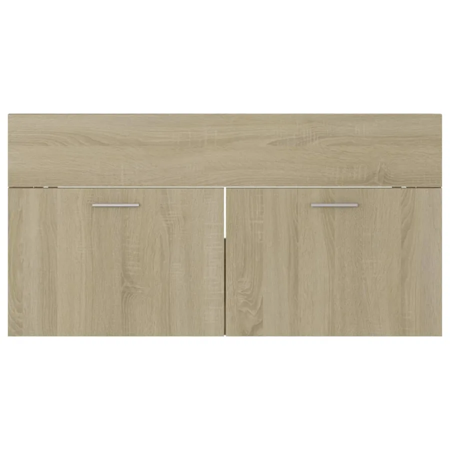 Armoire d'évier Chêne sonoma 90x38,5x46 cm Bois d’ingénierie - 5