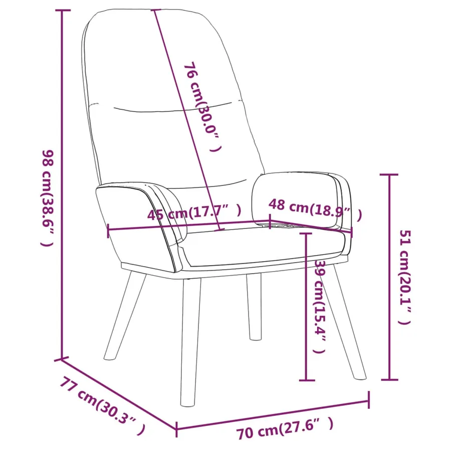 Chaise de relaxation Gris clair Tissu - 8