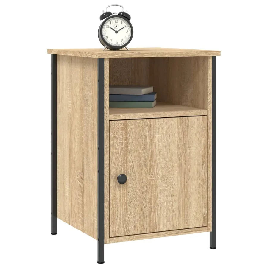 Tables de chevet 2pcs chêne sonoma 40x42x60cm bois d'ingénierie - 3