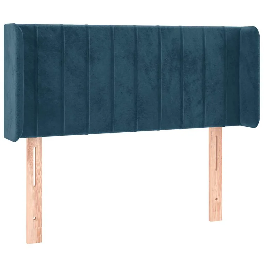 Tête de lit à LED Bleu foncé 83x16x78/88 cm Velours - 3