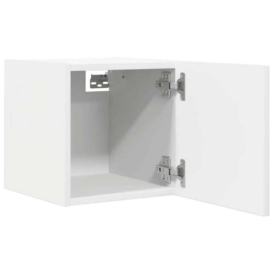 Meuble TV mural Blanc 30,5x30x30 cm - 8